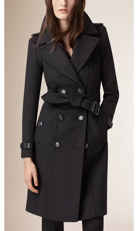 burberry cashmere trench|burberry wool cashmere coat women's.